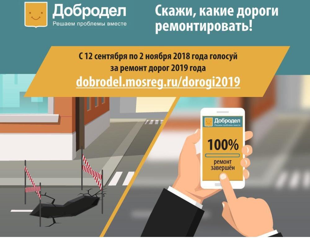 Голосование по ремонту дорог на 2019 год Голосование по ремонту дорог на 2019 год
