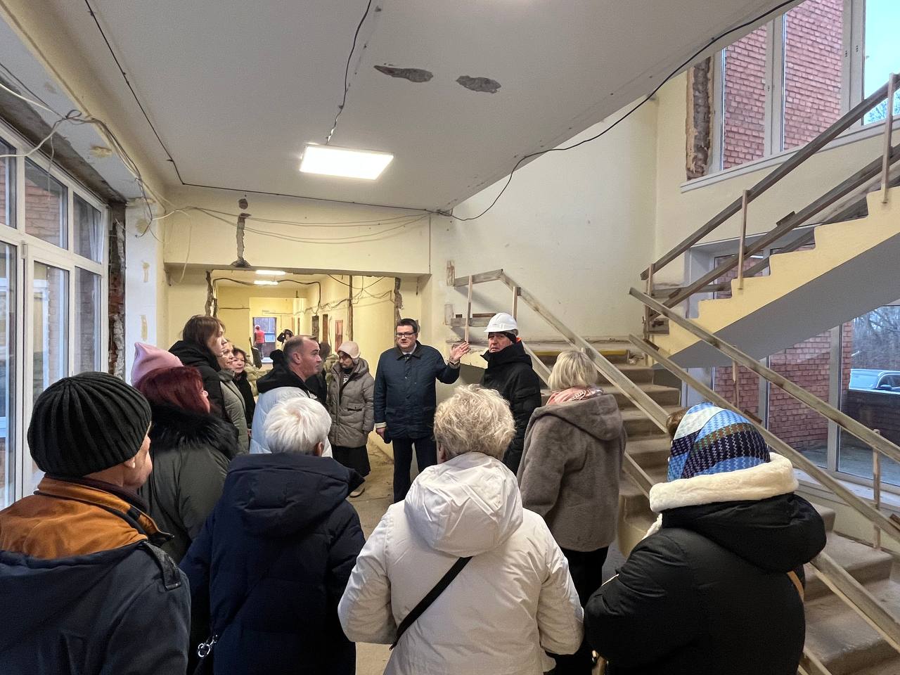 В Пущино прошла проверка хода работ по капитальному ремонту Детской школы искусств имени А. А. Алябьева