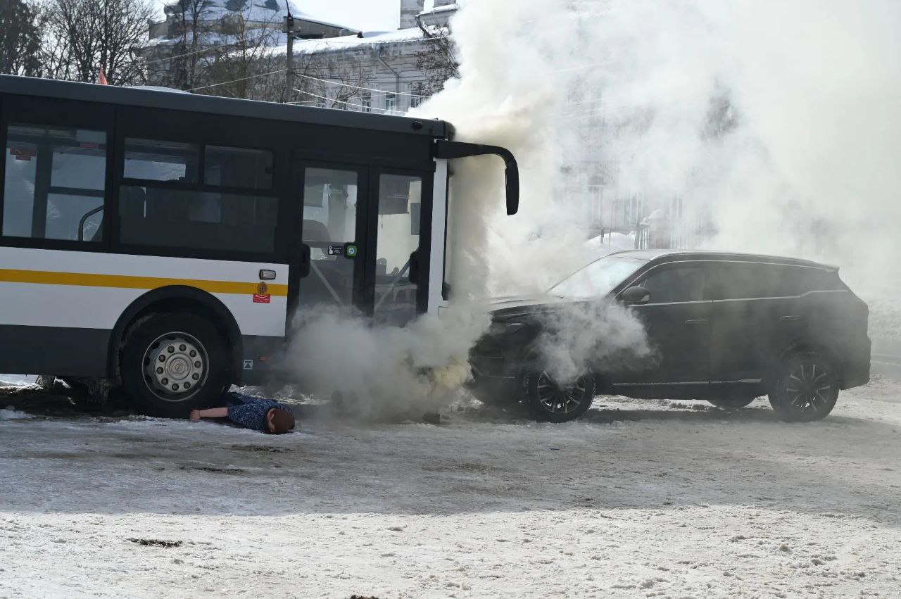 Серпуховские спецслужбы показали свою готовность к массовым ДТП