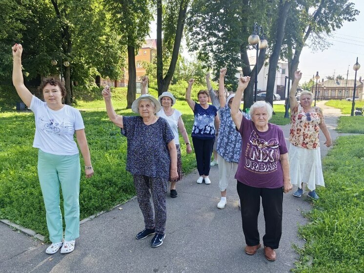 В центре реабилитации «Серпуховский» утро начинается с зарядки