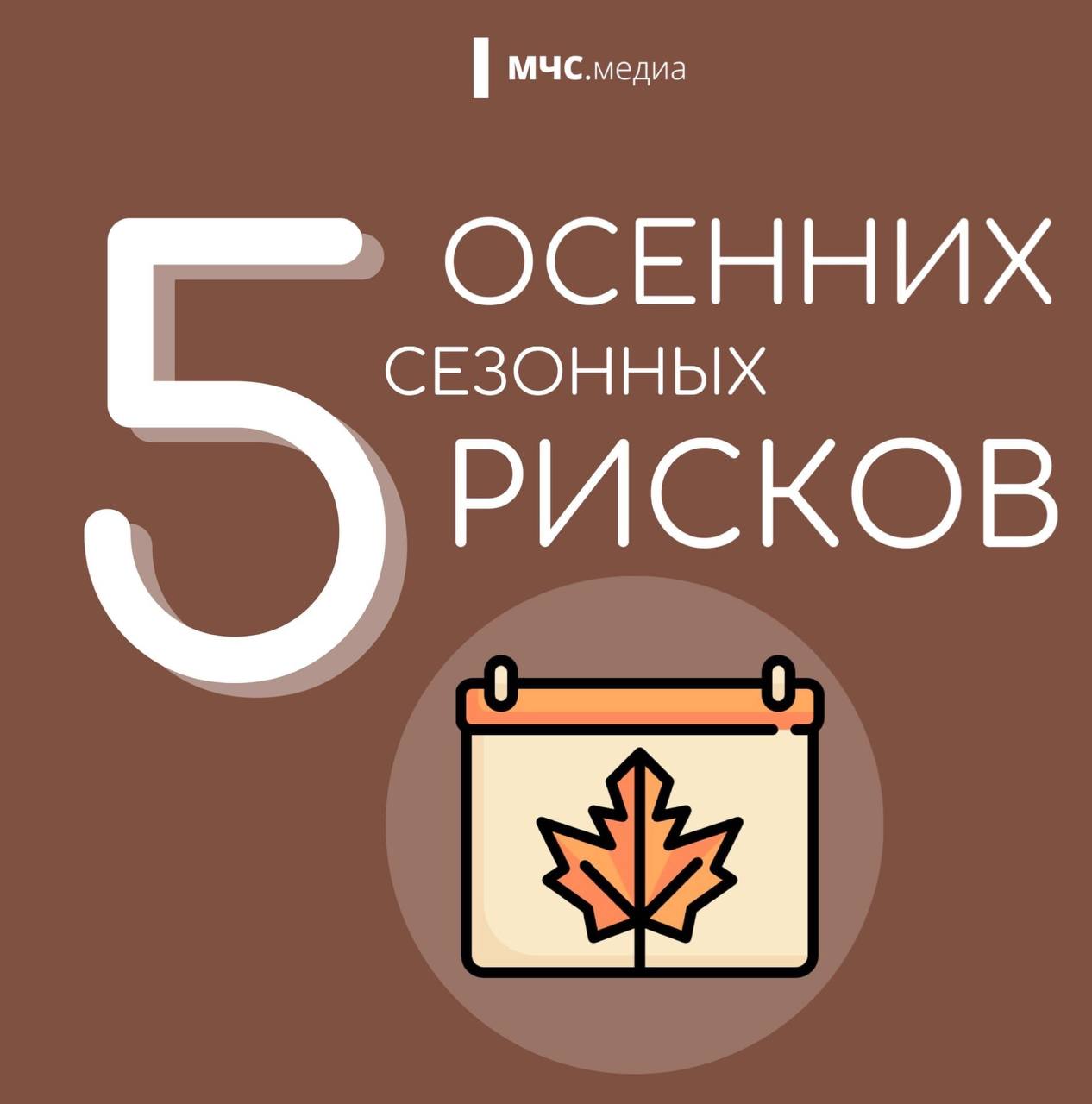 МЧС России предупреждает об основных сезонных рисках осени