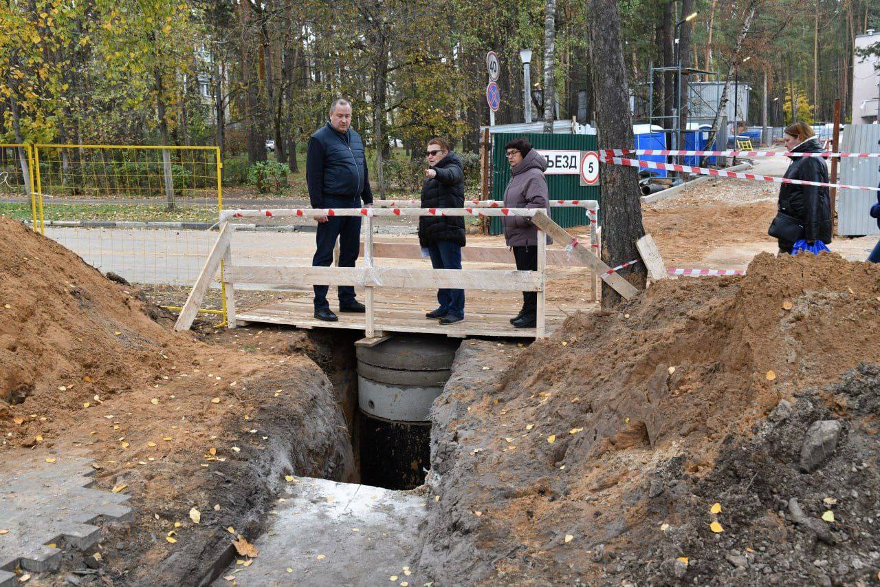 В Серпухове идут работы по обустройству уличных систем водоотведения
