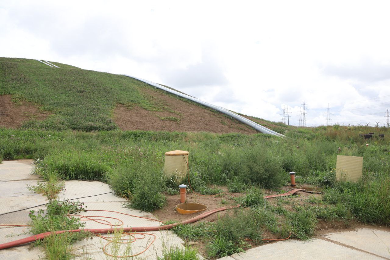 Глава Серпухова проверил ход рекультивации полигона ТБО «Лесная»