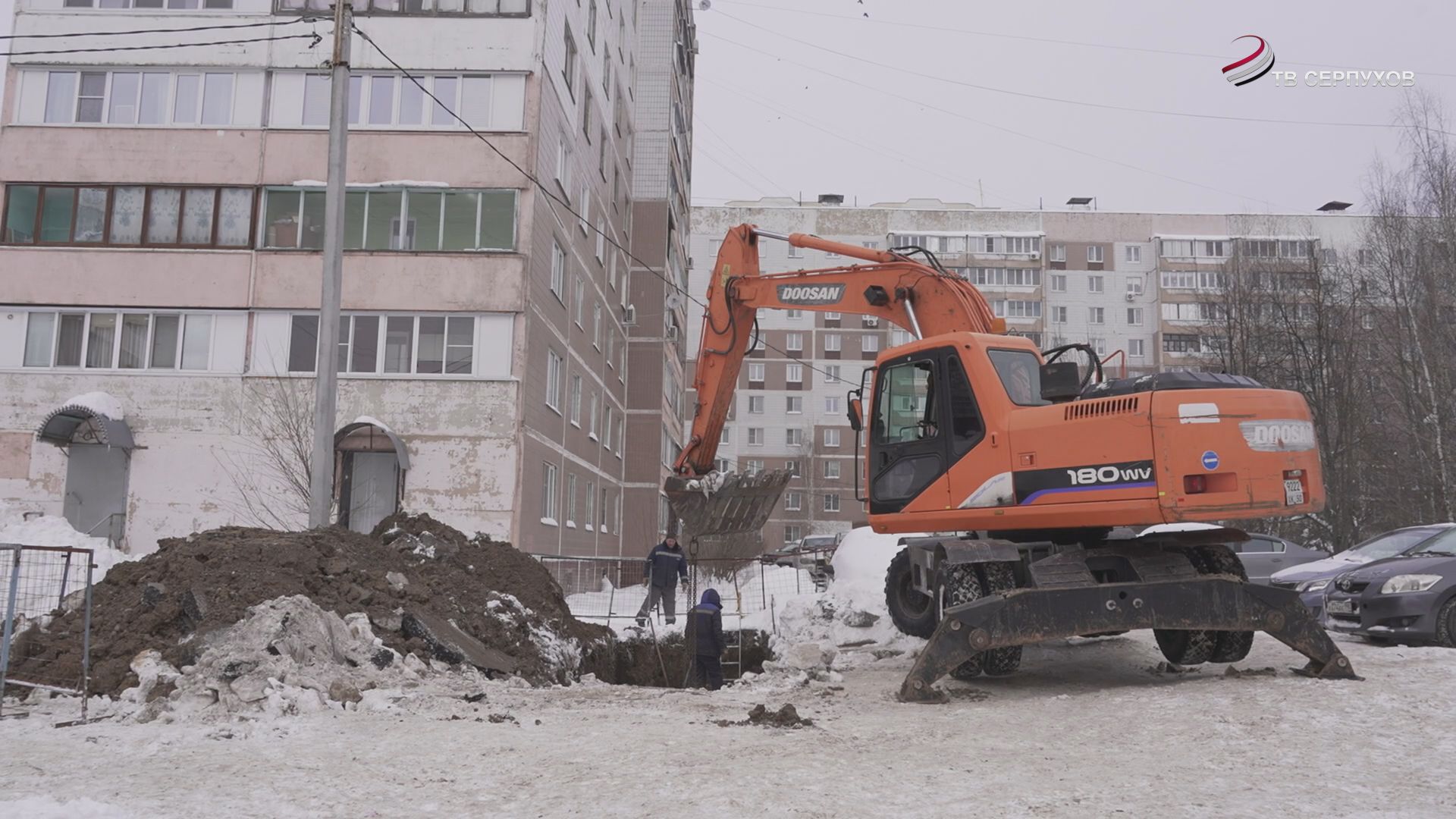 В Серпухове проводят замену участков тепловых сетей