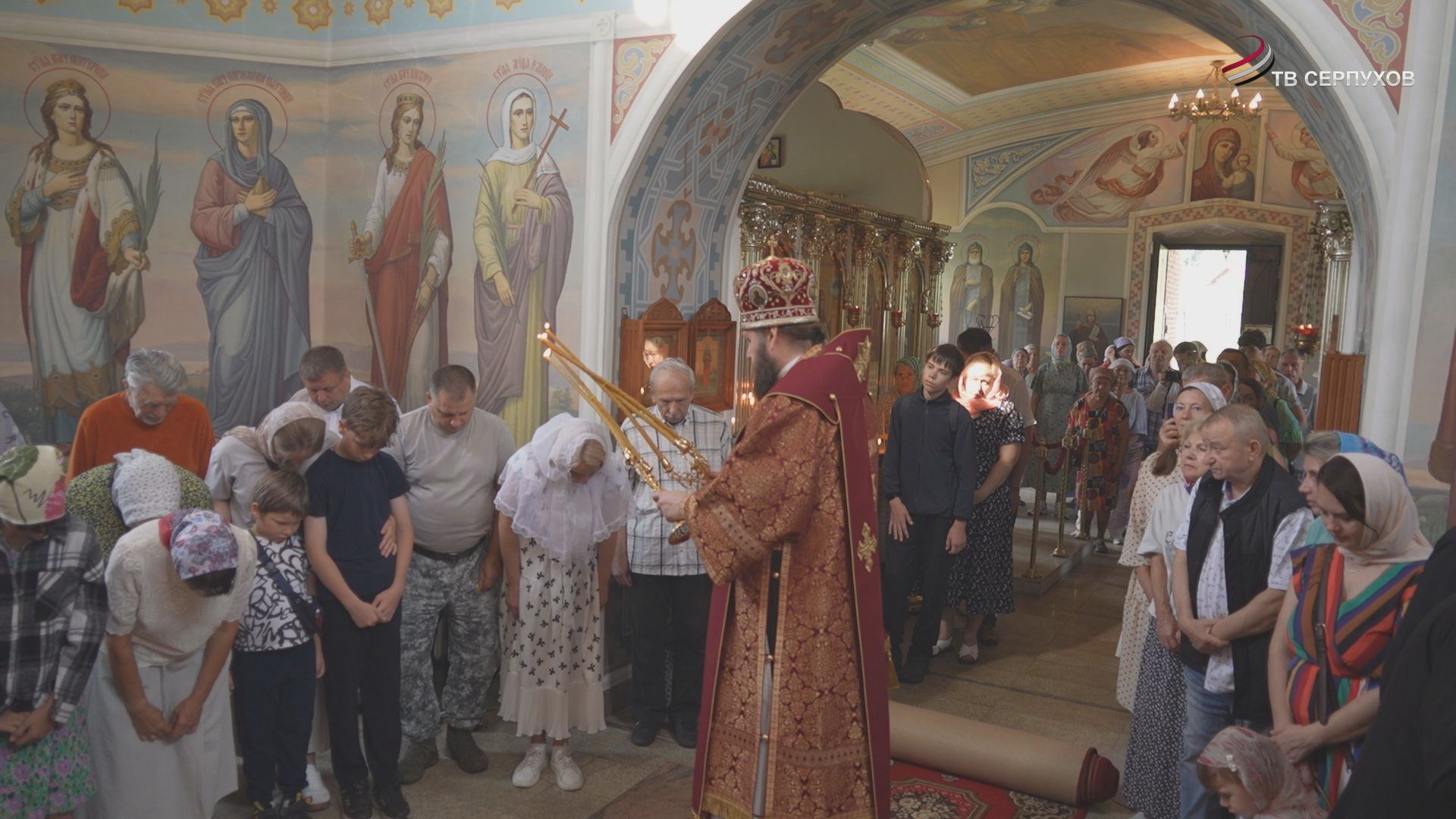 В Серпухове в Борисо-Глебском храме прошла архиерейская служба