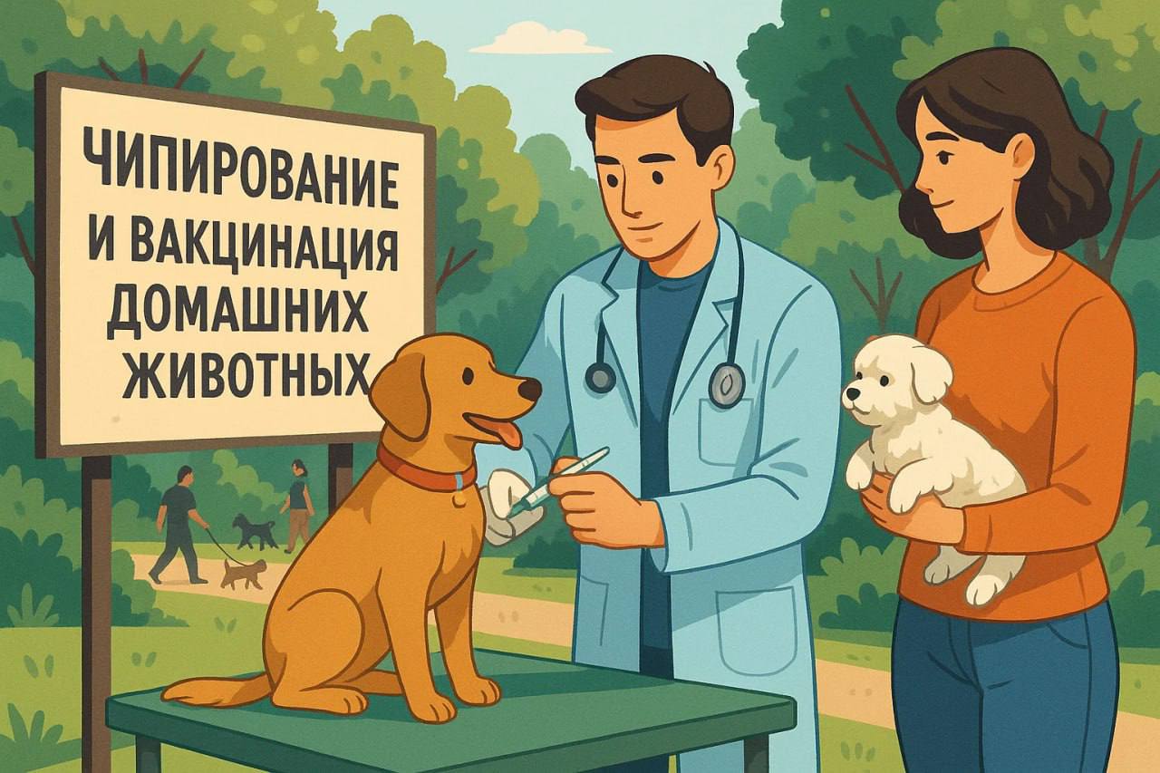 В сентябре в подмосковных парках продолжится акция по чипированию и вакцинированию питомцев 