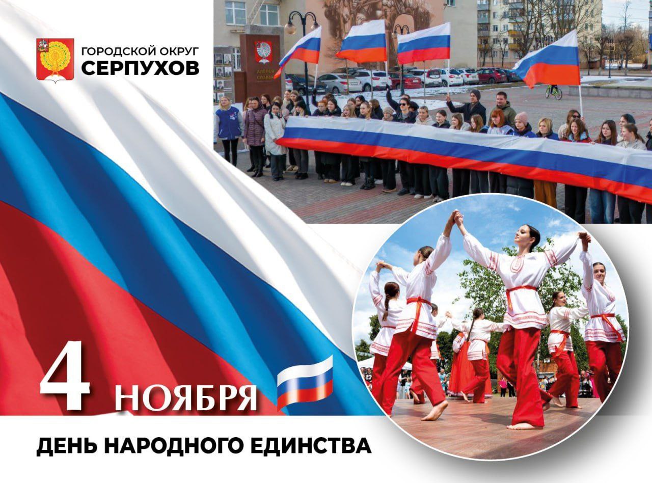 С Днём народного единства поздравил жителей Глава Серпухова Алексей Шимко