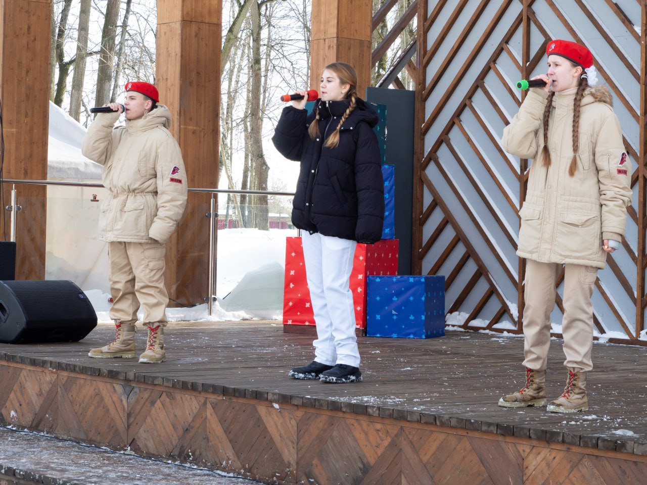 Патриотические мероприятия, приуроченные к 23 Февраля, прошли в серпуховском парке 