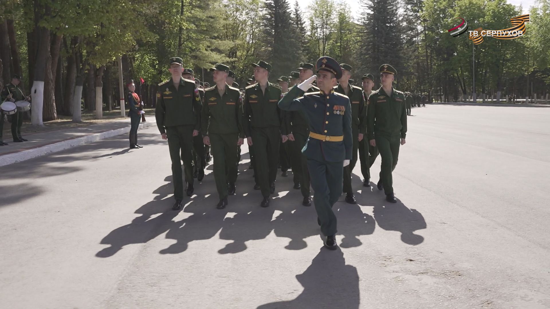 В Серпухове, в филиале военной академии РВСН, состоялся митинг в честь Дня Победы