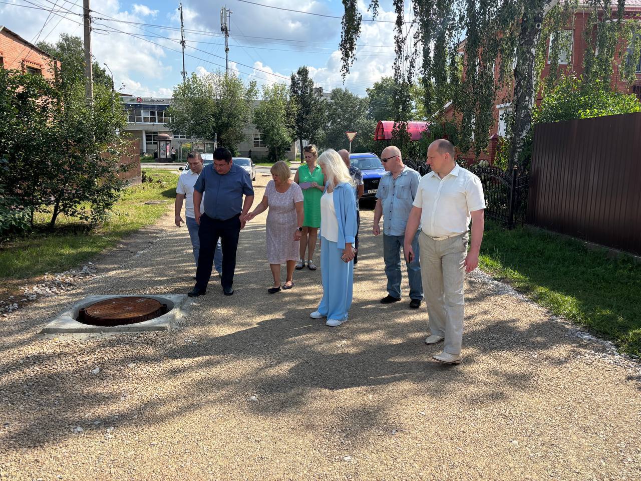 В Серпухове идёт капремонт дороги на ул. Крылова