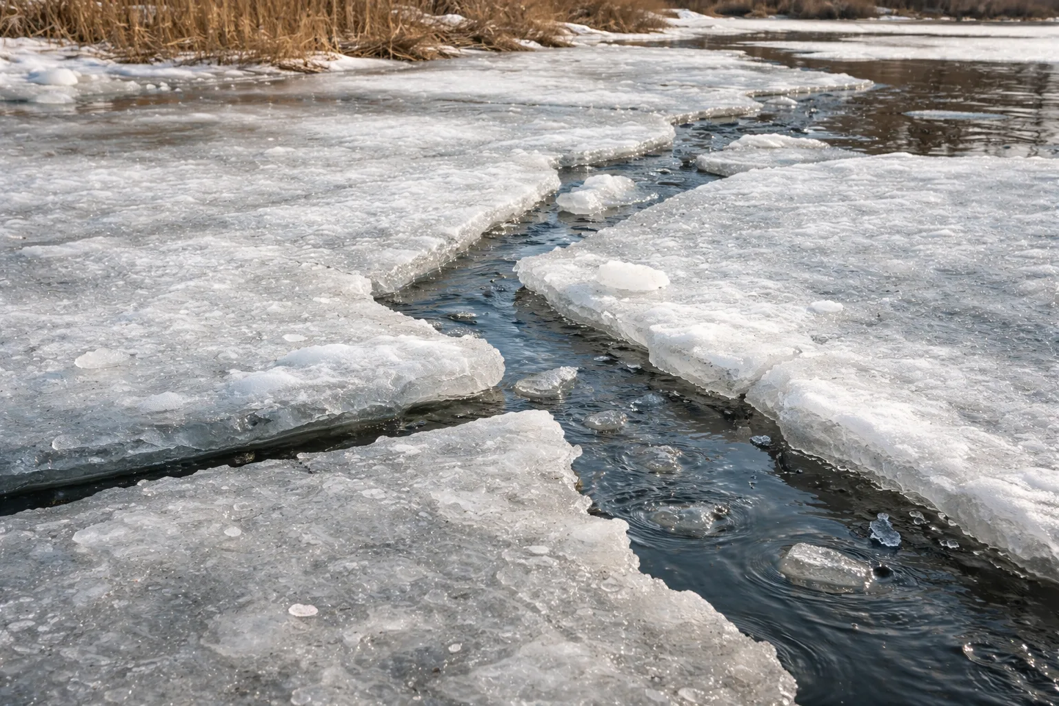Жителей Серпухова предупредили об опасности весеннего льда