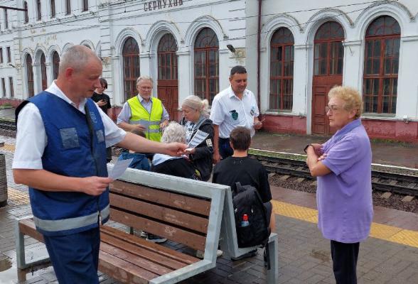На станции Серпухова продолжаются регулярные рейды по безопасности