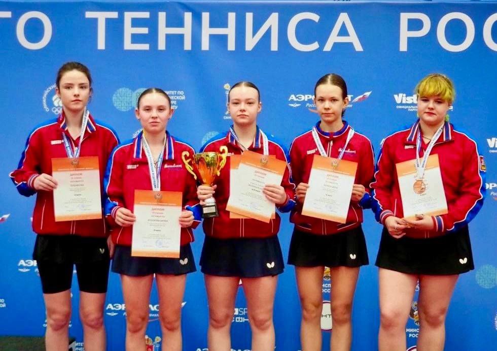 Серпуховичка в составе команды Московской области выиграла бронзу на Первенстве России среди юниоров по настольному теннису Серпуховичка в составе команды Московской области выиграла бронзу на Первенстве России среди юниоров по настольному теннису