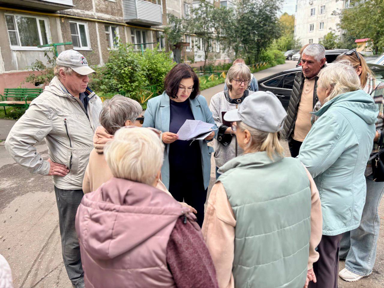 В Серпухове прошла встреча с жителями домов на ул. Центральная