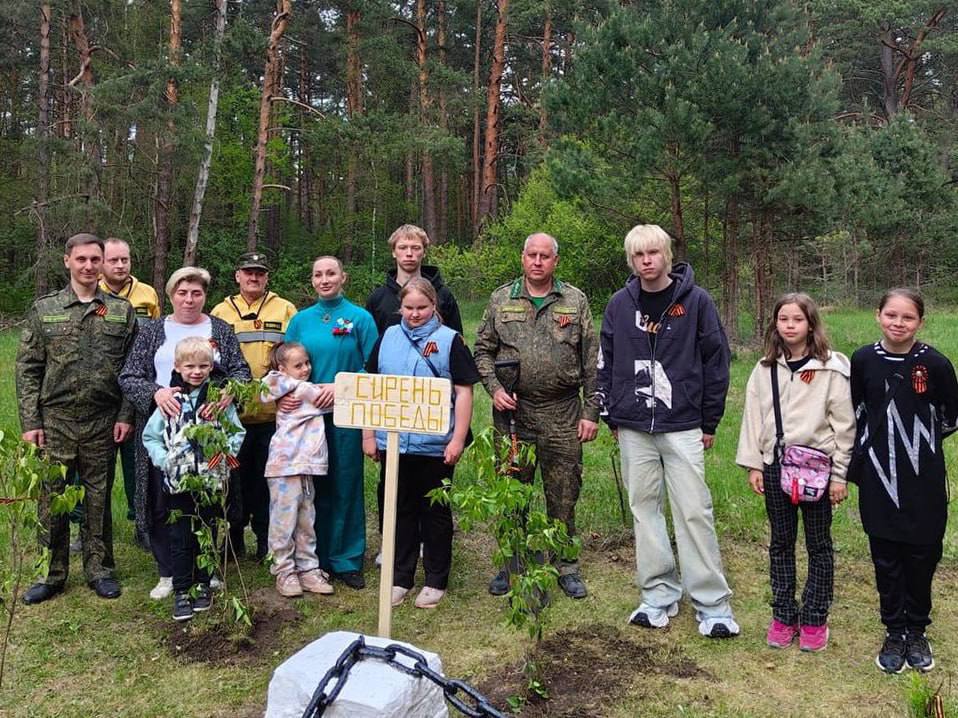 Акция «Сирень Победы» прошла вблизи села Лужки под Серпуховом