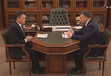 Губернатор Подмосковья и глава Серпухова обсудили ключевые направления развития округа