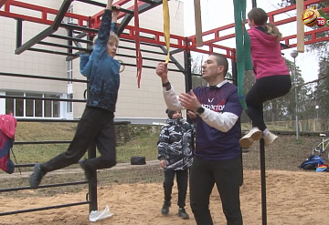 В Протвино появился новый спортивный "рукоход"