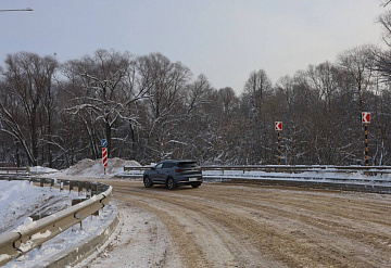 В Бутурлино под Серпуховом открыли временный проезд для легковых автомобилей 