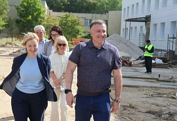 Глава Городского округа Серпухов Алексей Шимко проверил ход капитального ремонта корпуса Губернского колледжа в Протвино